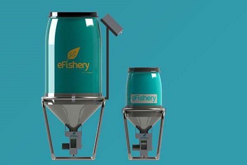Máy cho tôm ăn tự động của eFishery
